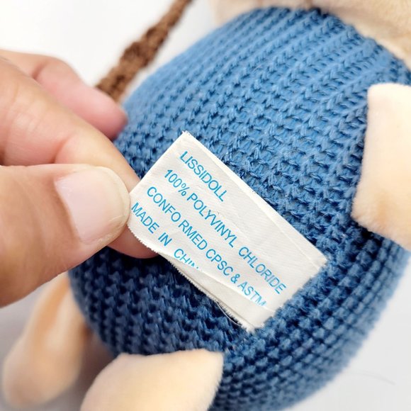 Lissi Puppe Kawaii Girl Soft Plush Anime Doll Knit Beanie Waffle Knit 10" - Picture 8 of 8